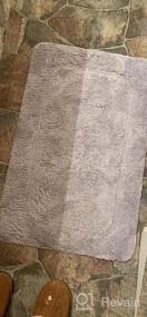 img 5 attached to Smartake Non-Slip Bathroom Rug Mat - 20 X 32 Inches, Thick & Water Absorbent, Ultra Soft Shower Carpet Rug In Light Purple