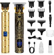 effortlessly achieve professional haircuts at home with qhou electric t outline trimmer & clippers set logo