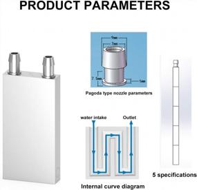 img 3 attached to 💦 DIYhz Алюминиевый водяной охладитель, жидкостное охлаждение ЦП и ГПУ, тепловой радиатор для компьютера PC Graphics, радиатор теплоотводного основания серебристого цвета 2 шт. (40 мм × 80 мм × 12 мм)