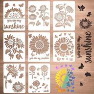 🌻 sunflower stencil for painting - reusable art template for wood, glass, and canvas - asunflower logo