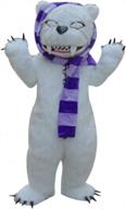 horrifying zombie bear mascot costume for ubcm halloween party and fancy dress - perfect for a terrifying look logo