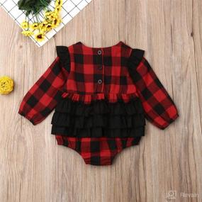 img 2 attached to 🧥 Quilted Plaid Toddler Girl Puffer Vest Gilet Jacket Outwear Winter Outfit