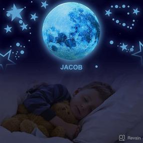 img 3 attached to 🌟 Personalized Glow in the Dark Ceiling Stars with Alphabet!- Glow in the Dark Wall Decals Featuring Glow Stars and Moon - Glow in the Dark Stickers for Kids' Room Décor - Glow in the Dark Kids' Alphabet for Learning