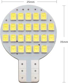 img 3 attached to ✨ Super Bright T10 LED Bulb 921 194 192 C921 - 20x GRV 24-2835 SMD Cool White Lamp for Vehicle Boat Ceiling Dome Interior Lights (2nd Generation)