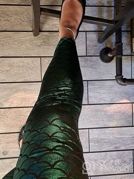 img 1 attached to Shine This Halloween With Alaroo'S Fish Scale Mermaid Leggings In S-4XL – Perfect For Women'S Pants! review by Brent Gurney