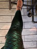 картинка 1 прикреплена к отзыву Shine This Halloween With Alaroo'S Fish Scale Mermaid Leggings In S-4XL – Perfect For Women'S Pants! от Brent Gurney