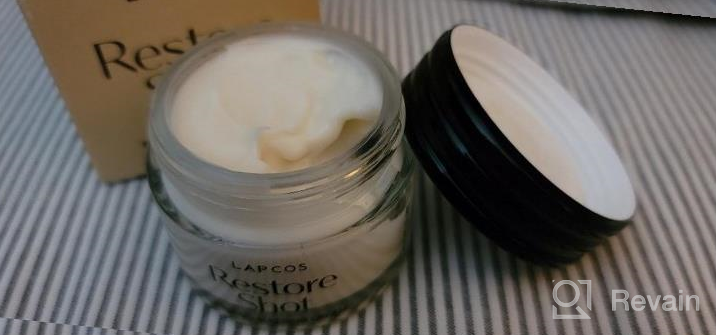 img 1 attached to LAPCOS Restore Shot Firming Sleeping Cream With Hydrolyzed Collagen - Anti-Aging Night Moisturizer To Firm And Restore Youthful Skin, Reduce Wrinkles And Fine Lines (1.69 Oz) review by Randy Washington