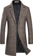 winter perfection: bojin mens wool blend trench coat - a classic and stylish business overcoat логотип