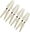 raycorp 1045 self-tightening (10x4.5) propellers. 8 pieces(4cw, 4ccw) white - polycarbonate 10-inch quadcopters & multirotors props + battery strap logo