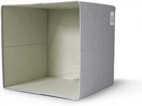 img 2 attached to 🦥 Gav & Griff E. Bear Co. Sloth Storage Cube, Box, Organizer, Container, Bin, 13 inch Kids Cubby, Sloth Design 3 Grey" - optimised product name: "Gav & Griff E. Bear Co. Sloth Storage Cube, Box Organizer, Container Bin, 13 inch Kids Cubby, Grey Sloth Design 3