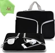 ueswill 13" neoprene soft sleeve bag for macbook pro/air, ultrabook chromebook & 12.9 ipad pro - black logo