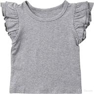 toddler t shirts cotton sleeve clothes apparel & accessories baby girls : clothing логотип