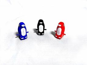 img 2 attached to Haktoys Replacement Penguin Figurines Arctic Fun Playful Penguin Race Set (Pack Of 3)