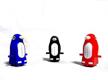 haktoys replacement penguin figurines arctic fun playful penguin race set (pack of 3) logo