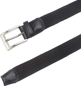 img 2 attached to 👔 Lavemi Braided Woven 35 23590 1 Men's Accessories - Best Belts for Stretch Comfort