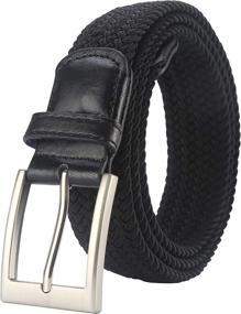 img 4 attached to 👔 Lavemi Braided Woven 35 23590 1 Men's Accessories - Best Belts for Stretch Comfort