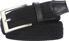 img 3 attached to 👔 Lavemi Braided Woven 35 23590 1 Men's Accessories - Best Belts for Stretch Comfort