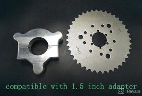 img 1 attached to 🚲 CDHPOWER 40 Teeth Sprocket for 410/415 Chain - Gas Engine Motorized Bicycle: Multifunctional and High-Performance