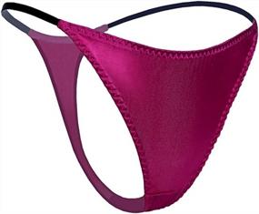 img 2 attached to Women'S Sexy Silk Satin Panties Thong G-String T Back Bikini Underwear - S To XL
