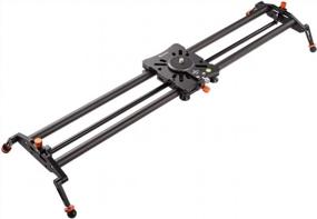 img 4 attached to ANNSM 31.5 Inch Carbon Fiber Camera Track Slider With Auto-Face Tracking Pan And Time-Lapse Capabilities For DSLRs