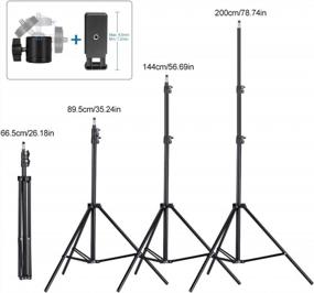 img 1 attached to Versatile Cell Phone Tripod Stand For Video Recording, Vlogging, And Live Streaming - Adjustable From 27 To 80 Inches