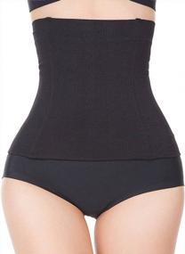 img 2 attached to Breathable Waist Cincher: Tummy Control 💪 Body Shaper and Weight Loss Waist Trainer Shapewear