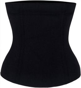 img 3 attached to Breathable Waist Cincher: Tummy Control 💪 Body Shaper and Weight Loss Waist Trainer Shapewear