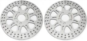 img 3 attached to TARAZON 11.5" Polished Front Brake Rotors & Pads For 2000-2007 Harley Electra Glide/Road King/Road Glide/Street Glide, FLHR,FLHRI/FLHT/FLHTI/FLHTCU/FLHTC/FLHX