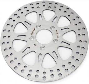 img 2 attached to TARAZON 11.5" Polished Front Brake Rotors & Pads For 2000-2007 Harley Electra Glide/Road King/Road Glide/Street Glide, FLHR,FLHRI/FLHT/FLHTI/FLHTCU/FLHTC/FLHX