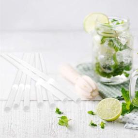 img 1 attached to 🌿 WRAPOK Eco-Friendly Drinking Straws- Pack of 300, 100% Compostable, Flexible Plant-Based Straws for Birthdays or Parties