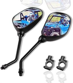 img 4 attached to 【2021 Upgraded】Motorcycle Convex Rear View Mirror