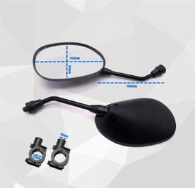 img 3 attached to 【2021 Upgraded】Motorcycle Convex Rear View Mirror