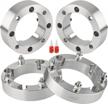 high-quality 1.5 inch atv wheel spacers for polaris 2014+ rzr xp 1000, 2015+ rzr, and 2013+ ranger models - 4x156mm bolt pattern with 12x1.5 studs and 131mm hub bore logo