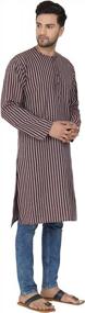 img 1 attached to SKAVIJ Men'S Handloom Cotton Kurta Indian Ethnic Wear Yoga Top