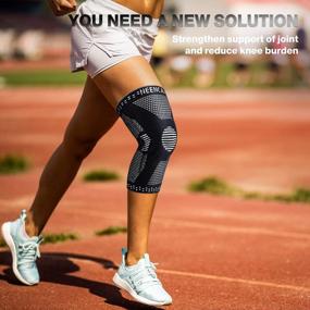 img 1 attached to Get Active Pain-Free With NEENCA 2-Pack Knee Brace Compression Sleeve For Running And Joint Pain Relief!
