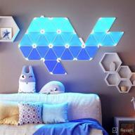 transform your space: smart light panels, led quantum ambient triangle board - app-controlled complete set логотип