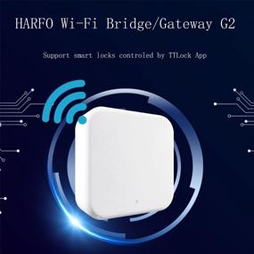 img 3 attached to Обновите безопасность своего умного дома: Wi-Fi-шлюз HARFO объединяет Bluetooth и Wi-Fi для доступа без ключа Электронные дверные замки, концентратор G2 для серии APP Lock