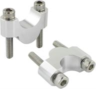 🏍️ xitomer 1 1/8" 28.6mm motorcycle handlebar risers (silver, 20mm) - perfect fit for vfr1200x, vmax, street triple, scrambler 800 | no clamps included логотип