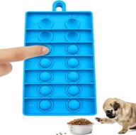 joytale dog feeding reminder push pop bubble am/pm pet fed schedule sign for dogs and cats hanging silicone daily food & medication tracker indication chart blue logo