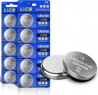 10 pack cr2450 3v lithium battery - licb cr 2450 logo