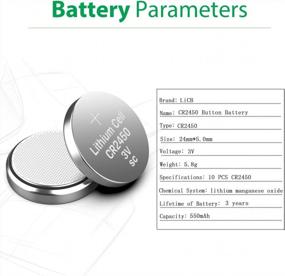img 3 attached to Литиевая батарея CR2450, 3 В, 10 шт. — LiCB CR 2450
