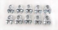 secure your cables with higood 1/4 inch wire rope clamps - 10 pack zinc plated for added durability logo
