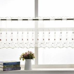 img 3 attached to Add A Touch Of Elegance To Your Windows With ZHH Pastoral Style Lace Valance