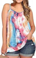 boho chic: loose floral tank tops for plus-size women logo