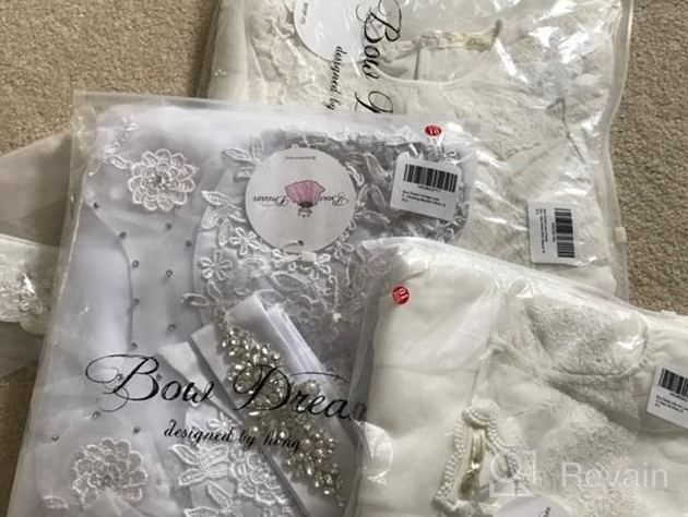 img 1 attached to Little Girl Lace Flower Dresses for Wedding Party, Easter & 👧 First Communion - Sizes 2T to 12 Years Old by Bow Dream review by Christine Moore