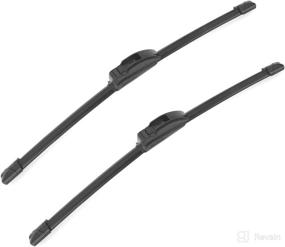 img 4 attached to 🔧 EANTAC 26-Inch + 22-Inch All-Season Windshield Wipers, Front Wiper Blades for OE Replacement - Durable, Stable, Quiet (Pack of 2)