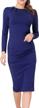 professional style: marycrafts women's square neck midi dress for work and business logo