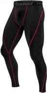 men's compression pants athletic base layer tights leggings for running yoga basketball - 1, 2 or 3 pack roadbox logo