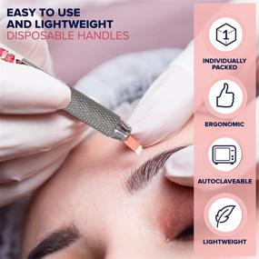 img 1 attached to Permanent Aluminum Ergonomic Microblading Supplies for Personal Care Enhancement