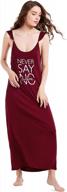 envlon women's sleeveless sleepwear nightgowns - soft tank sleep dress for comfy lounge night wear logo